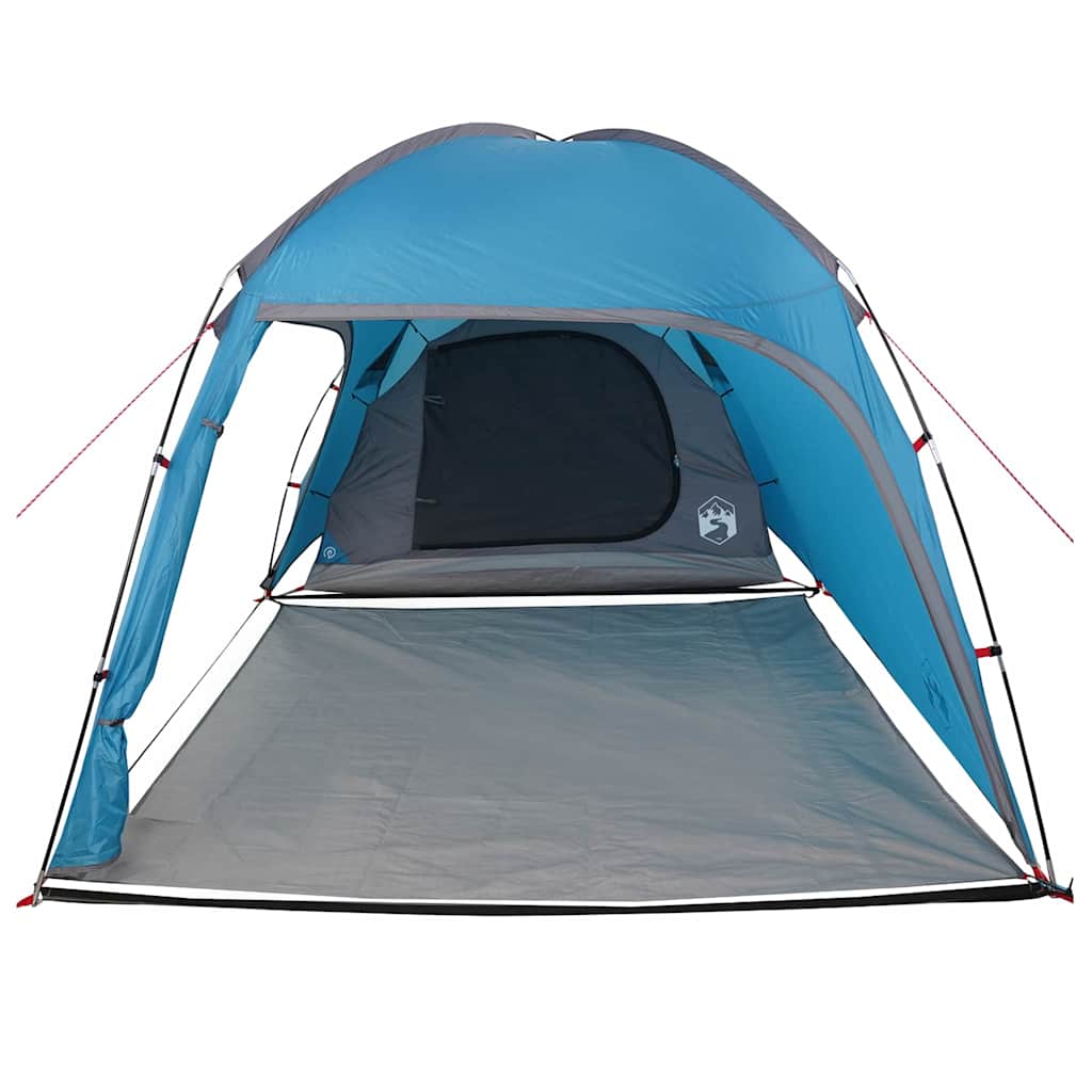 Huisje Tent met dak met opslag Blauw 370 x 230 x 185 cm taft