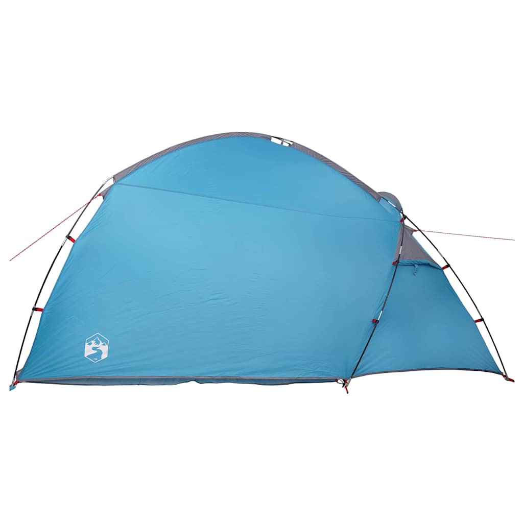 Huisje Tent met dak met opslag Blauw 370 x 230 x 185 cm taft