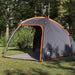 Huisje Tent met dak Grijs en Oranje 370 x 230 x 185 cm taft