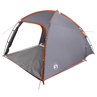 Huisje Tent met dak Grijs en Oranje 370 x 230 x 185 cm taft