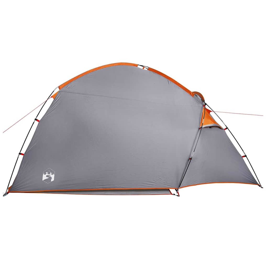 Huisje Tent met dak Grijs en Oranje 370 x 230 x 185 cm taft