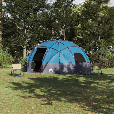 Koepeltent met dak met opslag Blauw 475 x 475 x 235 cm taft