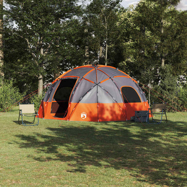 Koepeltent met dak Grijs en Oranje 475 x 475 x 235 cm taft
