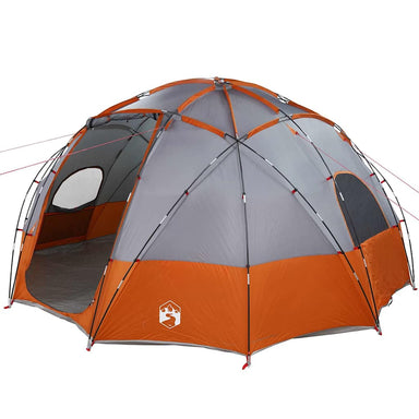 Koepeltent met dak Grijs en Oranje 475 x 475 x 235 cm taft