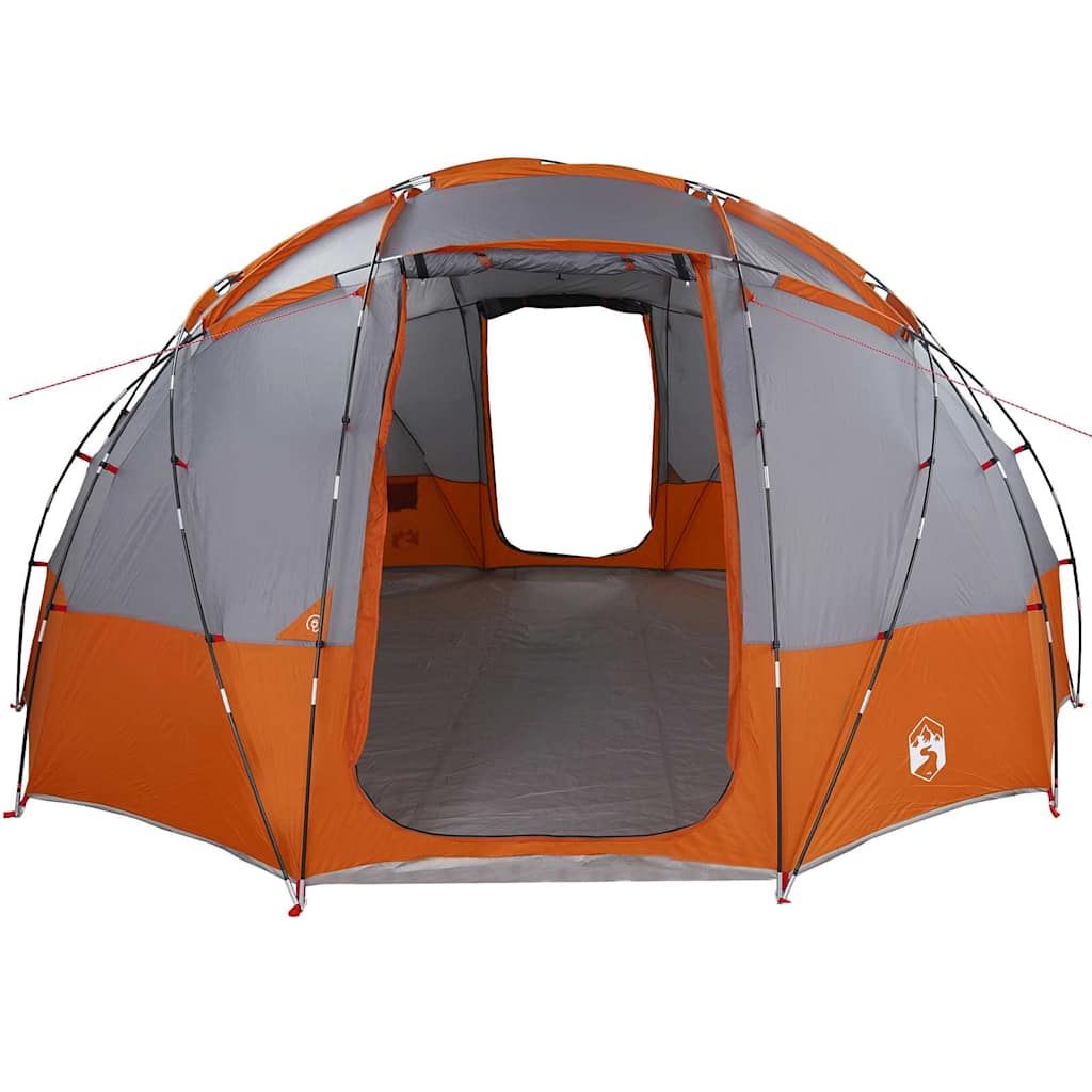 Koepeltent met dak Grijs en Oranje 475 x 475 x 235 cm taft
