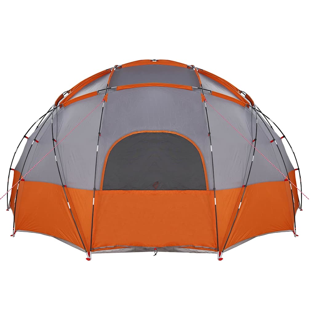 Koepeltent met dak Grijs en Oranje 475 x 475 x 235 cm taft