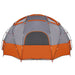 Koepeltent met dak Grijs en Oranje 475 x 475 x 235 cm taft