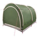 Fietstent met dak met opslag Groen 256 x 222 x 182 cm taft