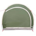 Fietstent met dak met opslag Groen 256 x 222 x 182 cm taft
