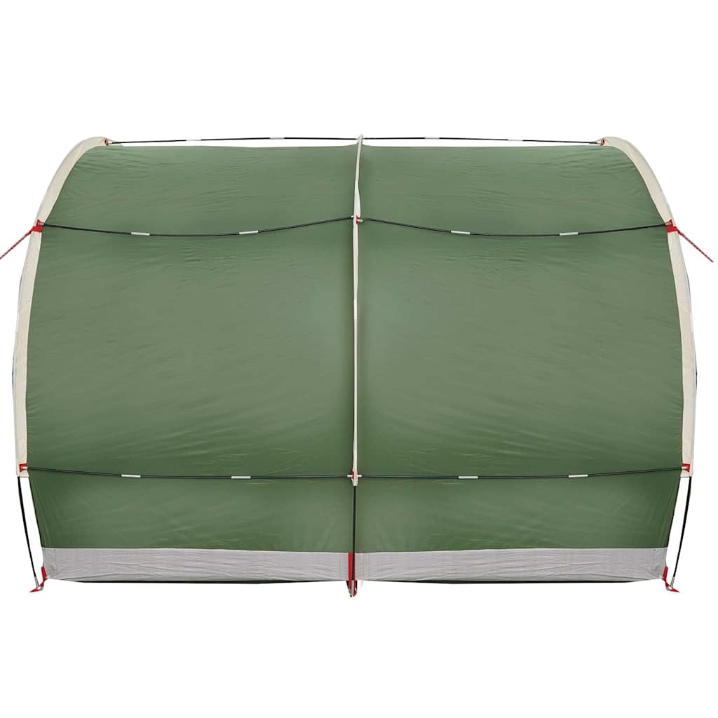 Fietstent met dak met opslag Groen 256 x 222 x 182 cm taft