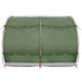 Fietstent met dak met opslag Groen 256 x 222 x 182 cm taft
