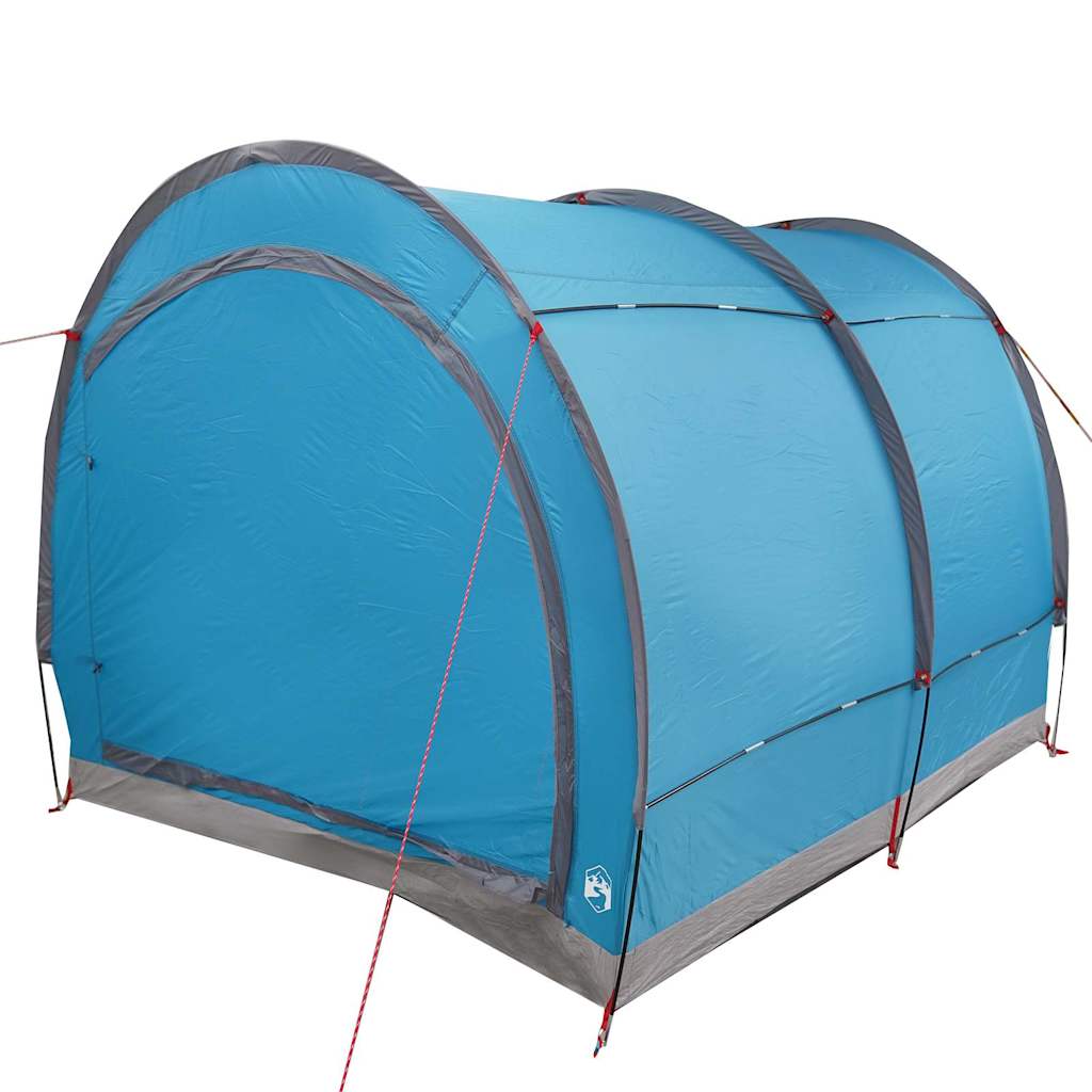 Fietstent met dak met opslag Blauw 256 x 222 x 182 cm taft