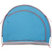 Fietstent met dak met opslag Blauw 256 x 222 x 182 cm taft