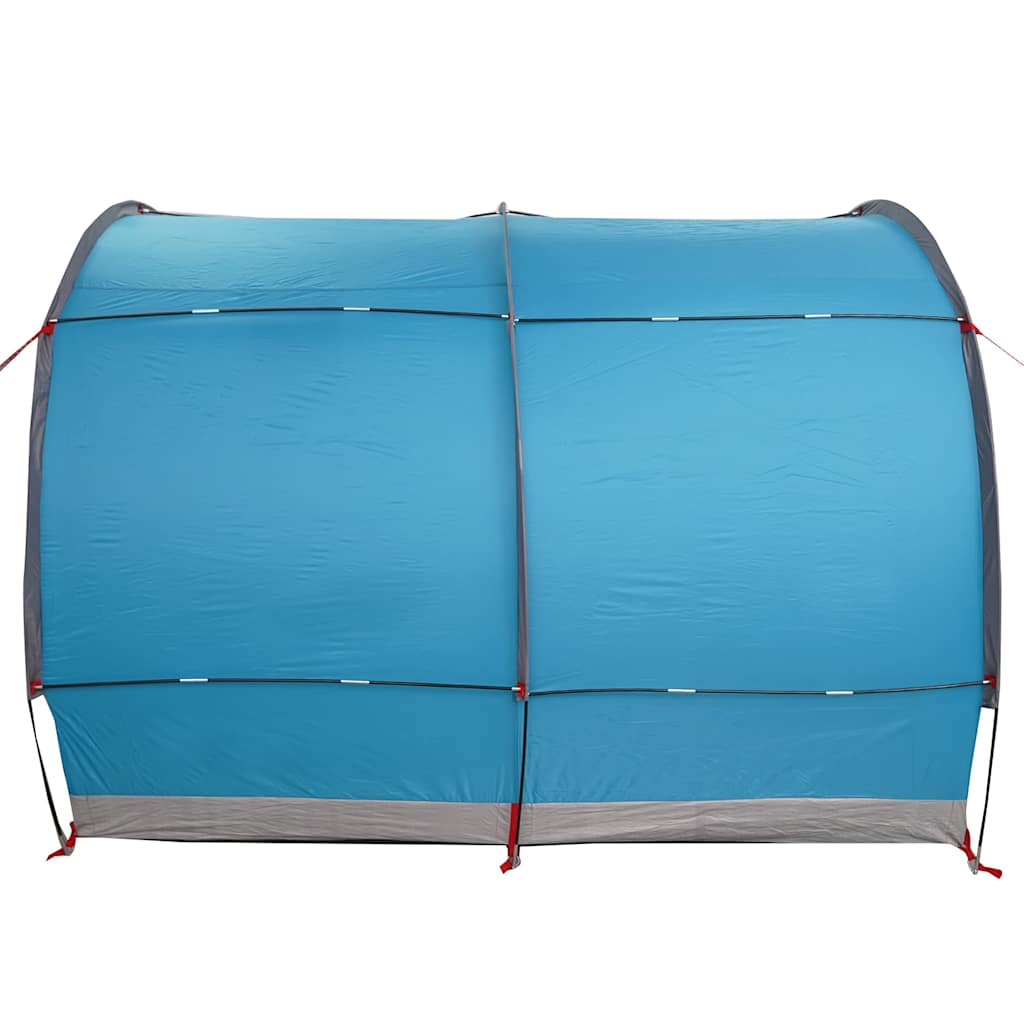 Fietstent met dak met opslag Blauw 256 x 222 x 182 cm taft