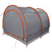 Fietstent met dak Grijs en Oranje 256 x 222 x 182 cm taft