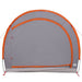 Fietstent met dak Grijs en Oranje 256 x 222 x 182 cm taft