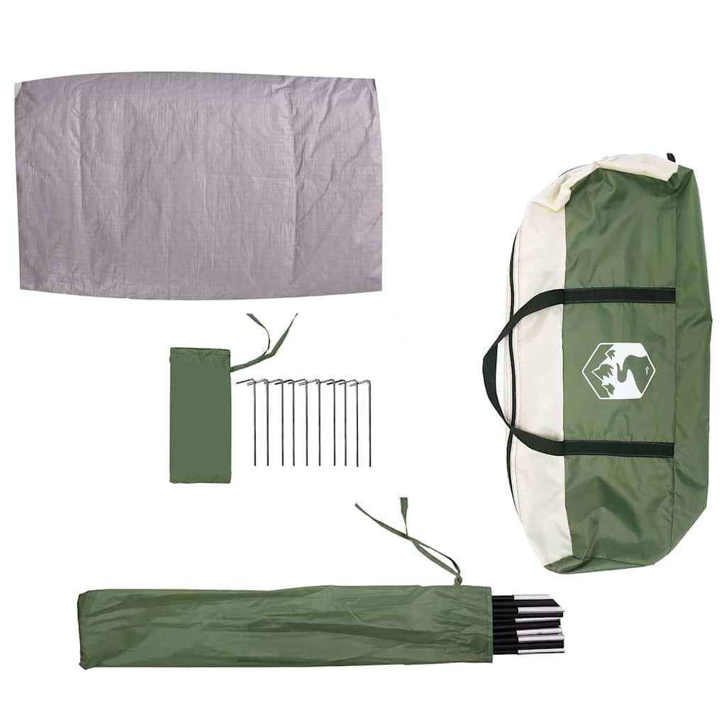 Tent met dak met opslag Groen 268 x 240 x 191 cm Polyester