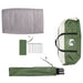 Tent met dak met opslag Groen 268 x 240 x 191 cm Polyester