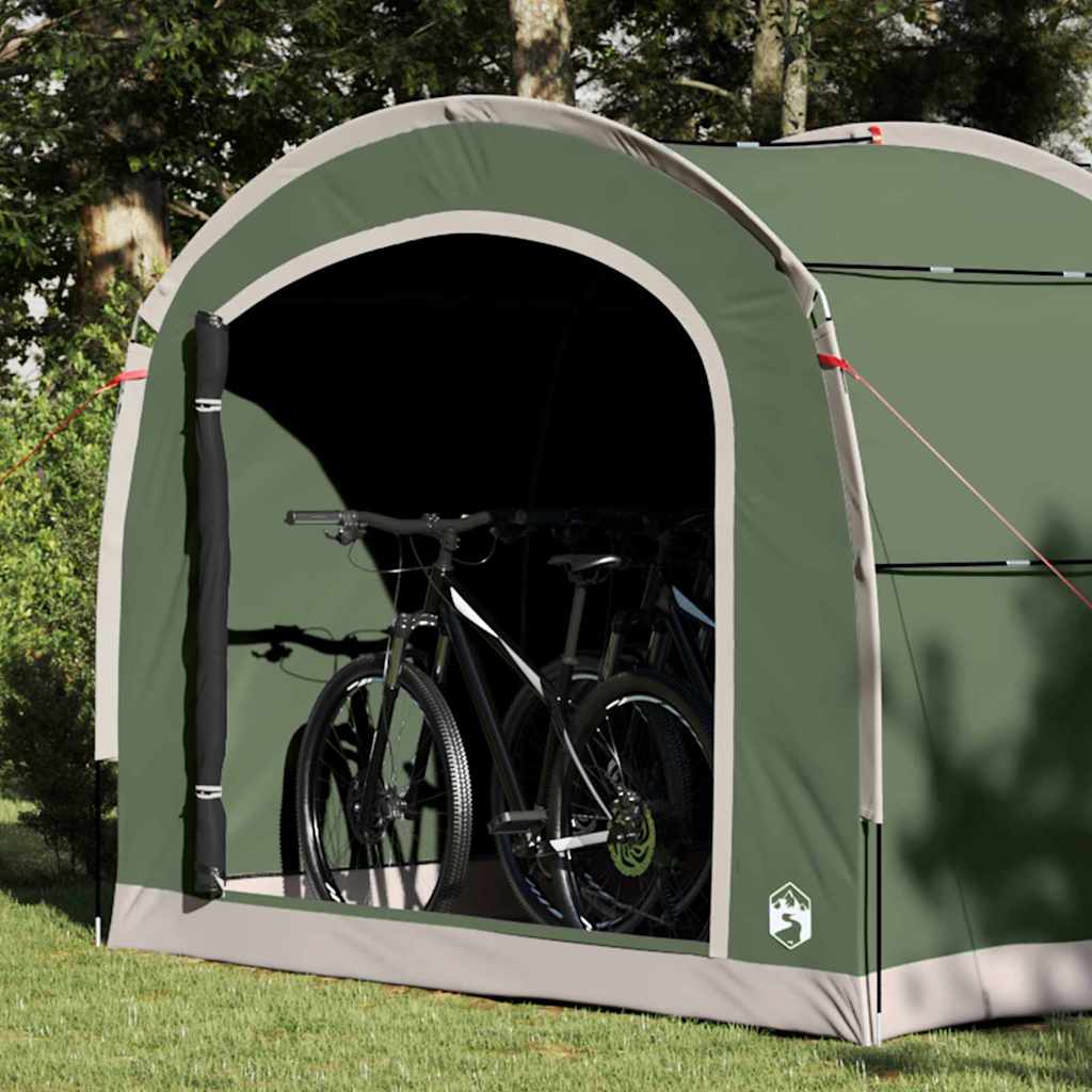 Tent met dak met opslag Groen 268 x 240 x 191 cm Polyester