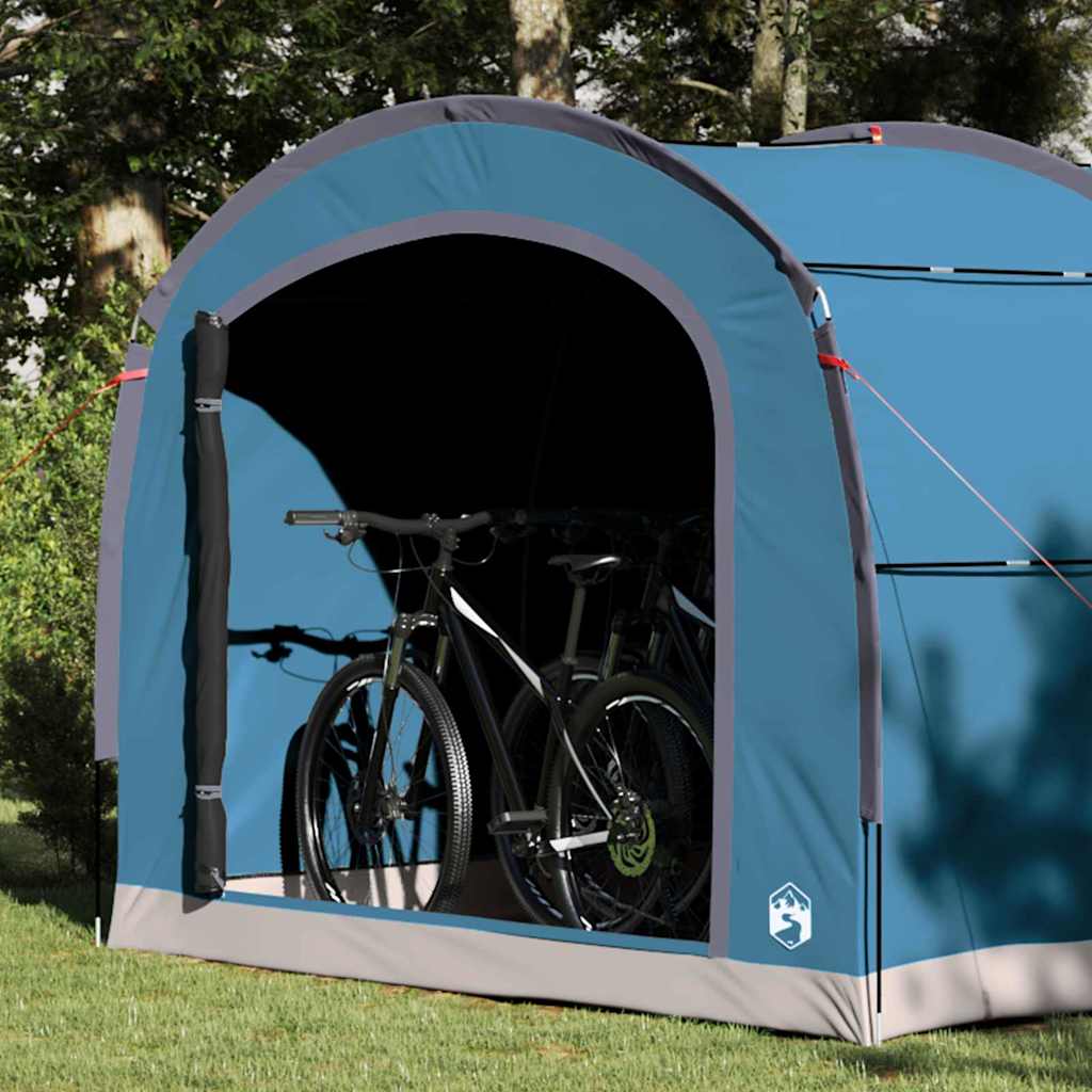 Tent met dak met opslag Blauw 268 x 240 x 191 cm Polyester