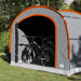 Tent met dak Grijs en oranje 268 x 240 x 191 cm Polyester