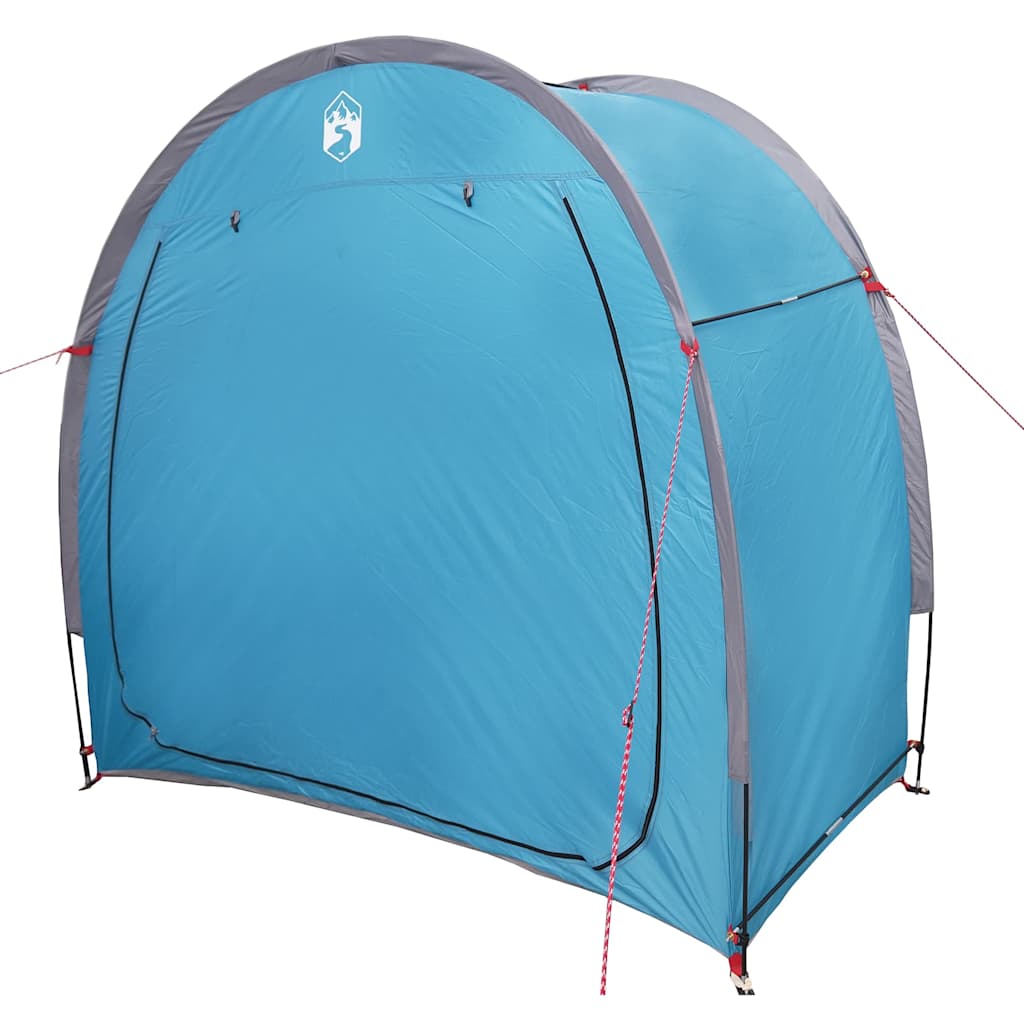 Fietstent met dak met opslag Blauw 210 x 90 x 174 cm