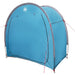 Fietstent met dak met opslag Blauw 210 x 90 x 174 cm
