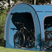 Fietstent met dak met opslag Blauw 218 x 156 x 180 cm
