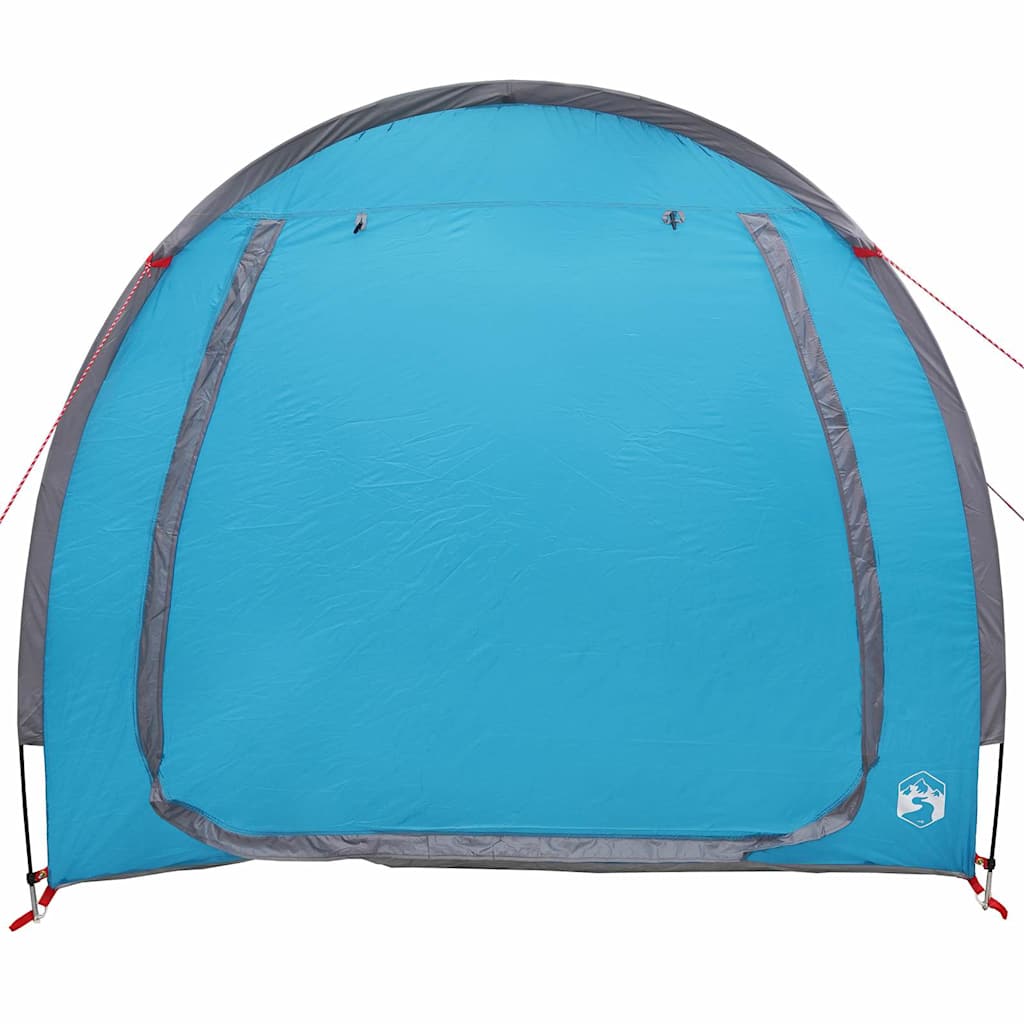 Fietstent met dak met opslag Blauw 218 x 156 x 180 cm
