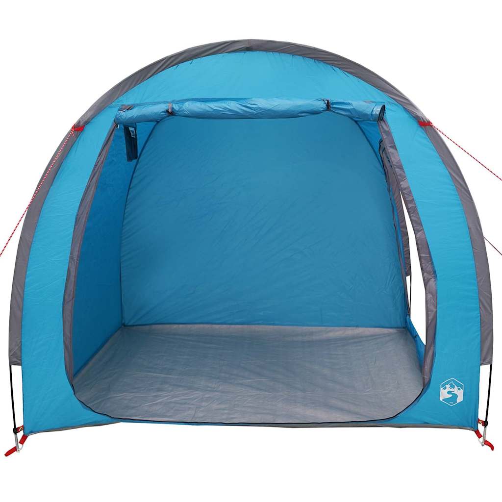 Fietstent met dak met opslag Blauw 218 x 156 x 180 cm