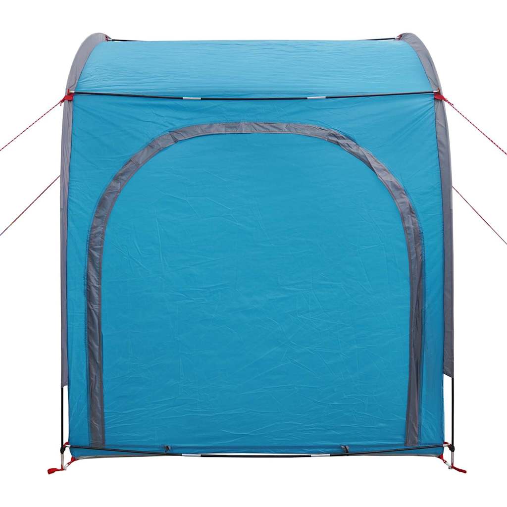 Fietstent met dak met opslag Blauw 218 x 156 x 180 cm
