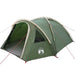 Koepeltent 4-persoons 308 x 268 x 130 cm Waterdicht Groen taft