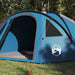 Koepeltent 4-persoons 308 x 268 x 130 cm Waterdicht Blauw taft