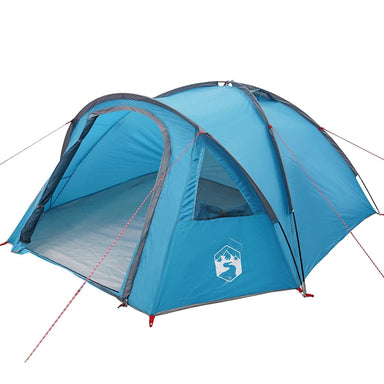 Koepeltent 4-persoons 308 x 268 x 130 cm Waterdicht Blauw taft