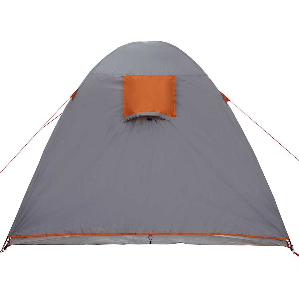 Koepeltent Koepel met dak Grijs en Oranje 384 x 254 x 170 cm
