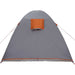 Koepeltent Koepel met dak Grijs en Oranje 384 x 254 x 170 cm