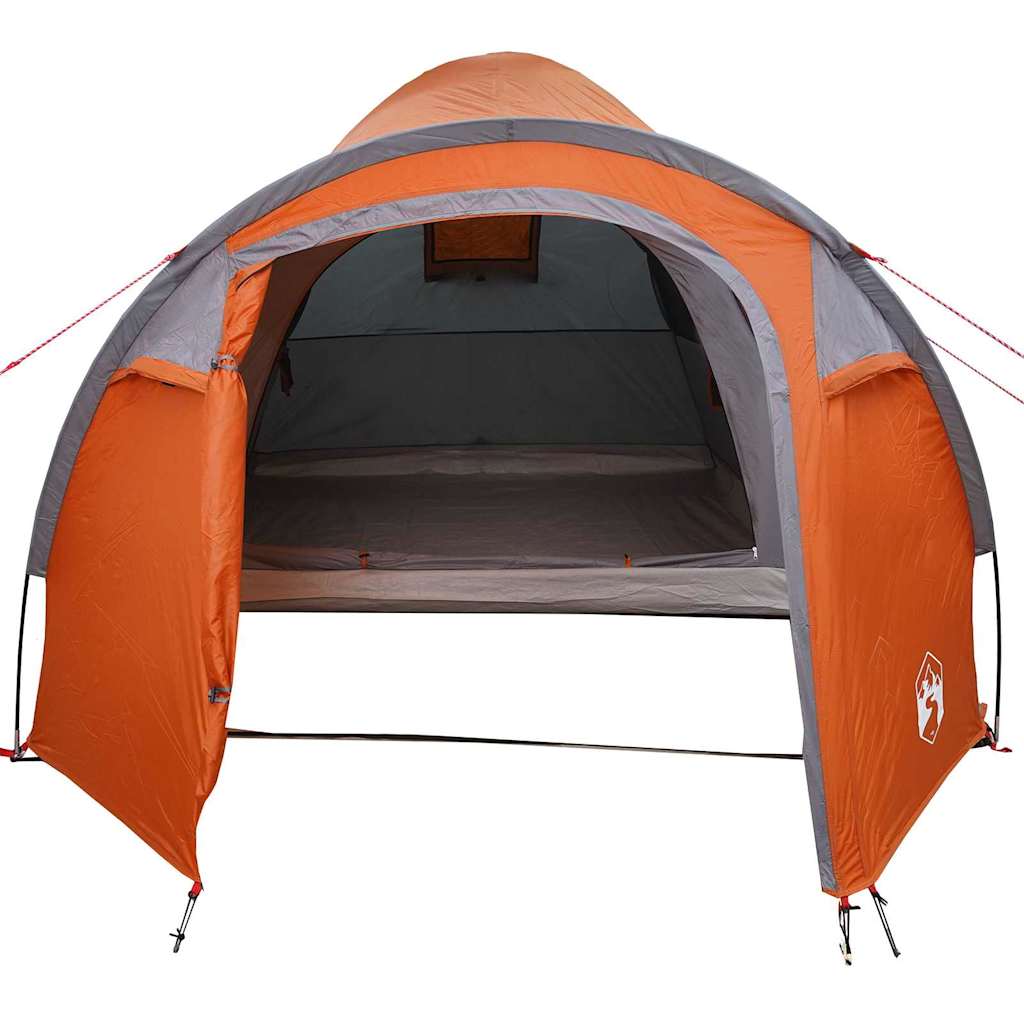 Koepeltent Koepel met dak Grijs en Oranje 384 x 254 x 170 cm