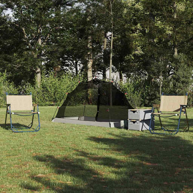Tent met dak met opslag Grijs en zwart 236 x 108 x 120 cm