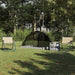 Tent met dak met opslag Grijs en zwart 236 x 108 x 120 cm