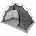 Tent met dak met opslag Grijs en zwart 236 x 108 x 120 cm