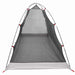 Tent met dak met opslag Grijs en zwart 236 x 108 x 120 cm