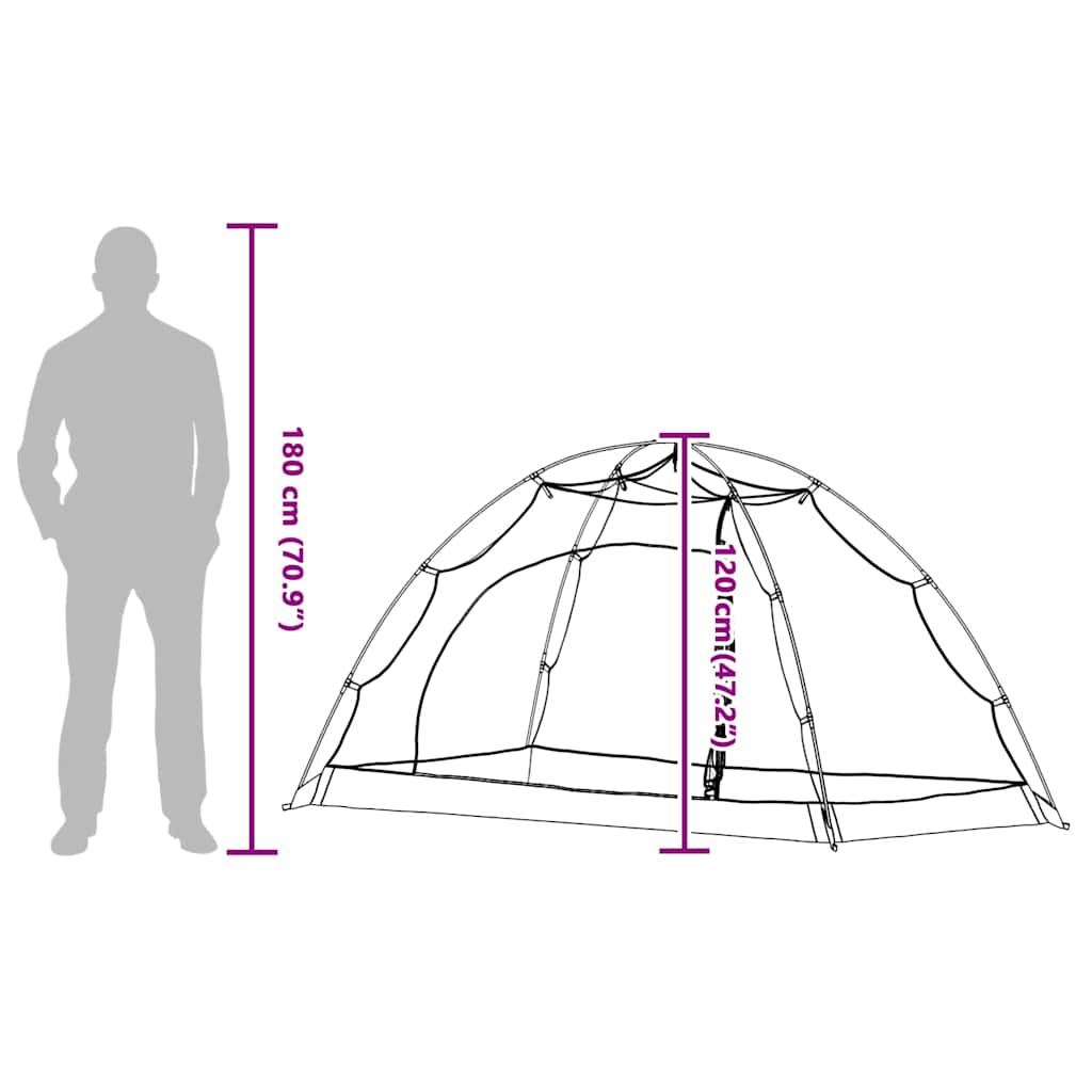 Tent met dak met opslag Grijs en zwart 236 x 108 x 120 cm