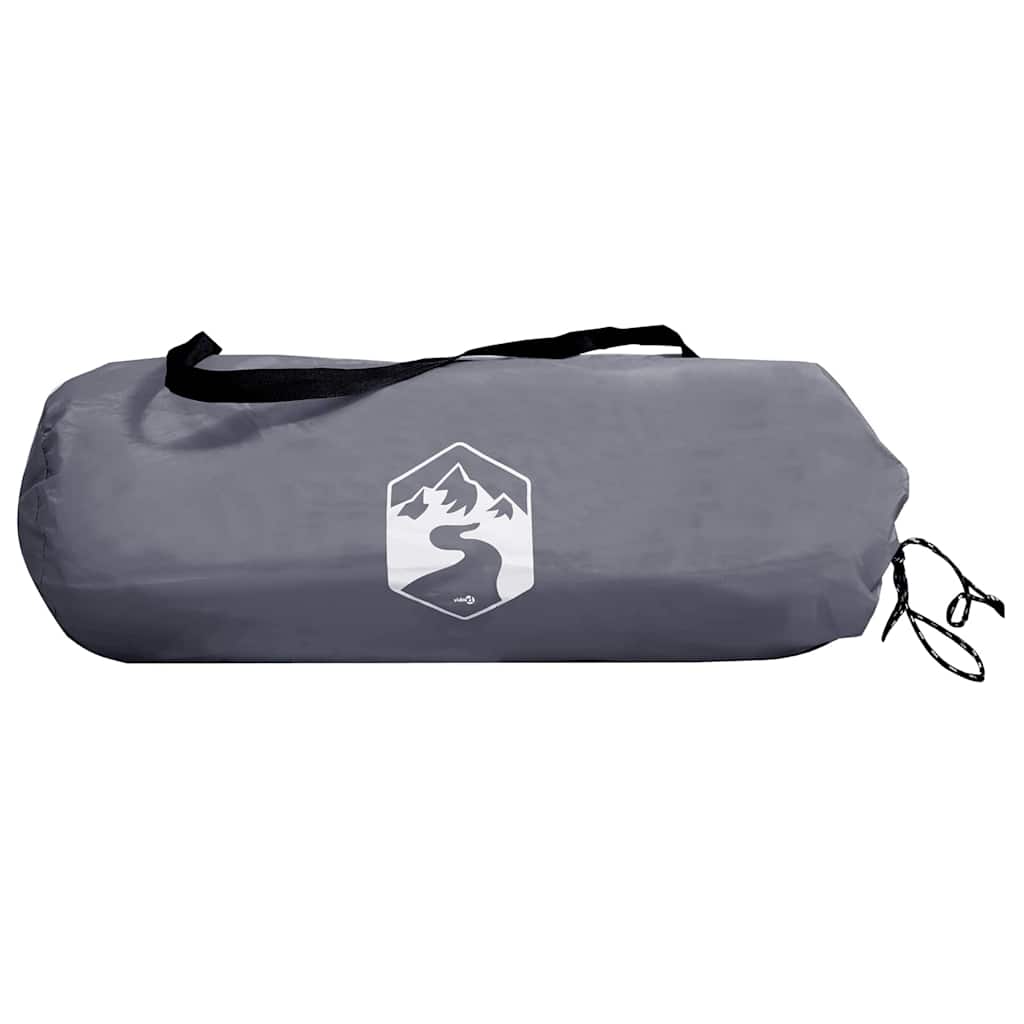 Tent met dak met opslag Grijs en zwart 236 x 150 x 136 cm