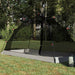 Tent met dak met opslag Grijs en zwart 236 x 150 x 136 cm