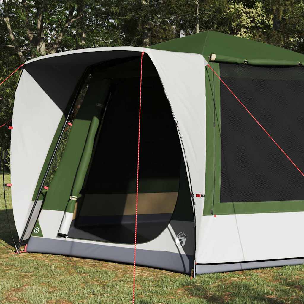 Camping Tent Huisje met dak Groen 420 x 420 x 227 cm Polyester