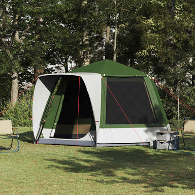 Camping Tent Huisje met dak Groen 420 x 420 x 227 cm Polyester