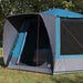 Camping Tent Huisje met dak Blauw 420 x 420 x 227 cm Polyester