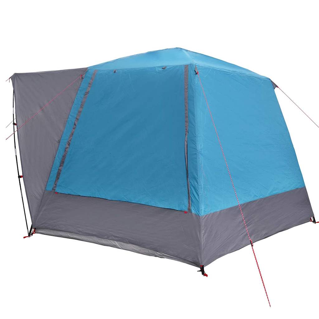 Camping Tent Huisje met dak Blauw 420 x 420 x 227 cm Polyester