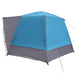 Camping Tent Huisje met dak Blauw 420 x 420 x 227 cm Polyester