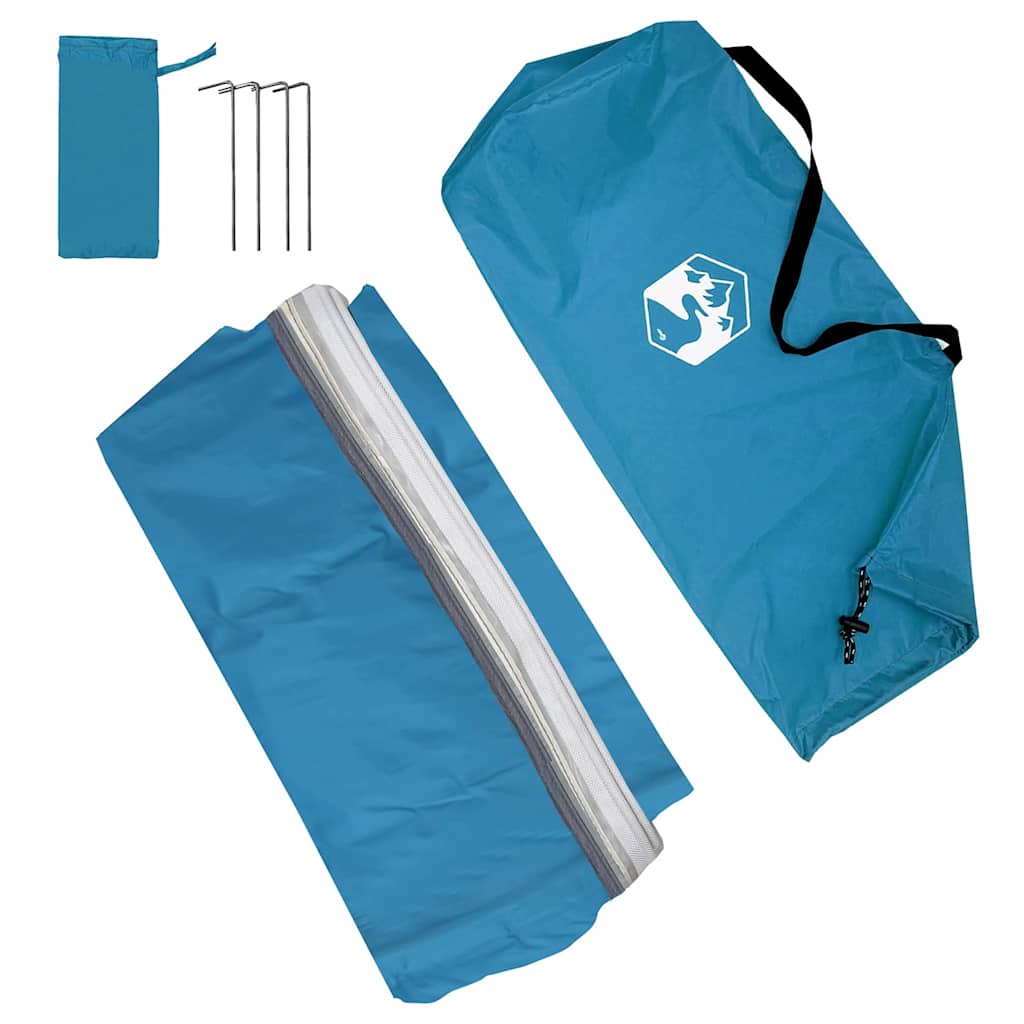 Achterkleptent -persoons 190 x 150 x 185 cm Blauw taft